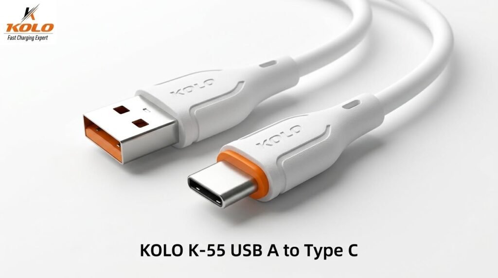 KOLO K-55 USB A to Type-C Cable (White)